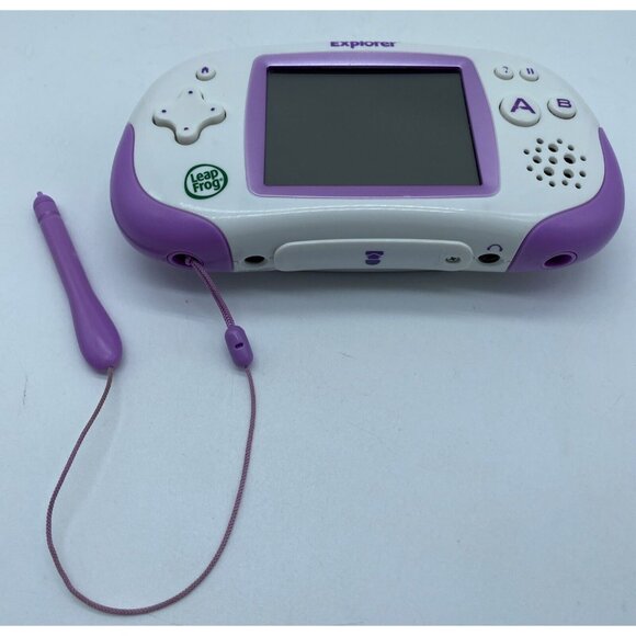 LeapFrog Leapster Explorer Learning Game Console System Purple HandHeld Tested - Picture 14 of 16